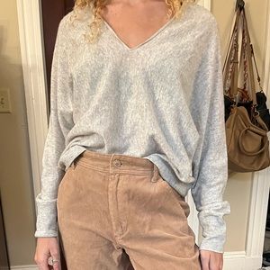 Vince Cashmere & Linen V-Neck Sweater
